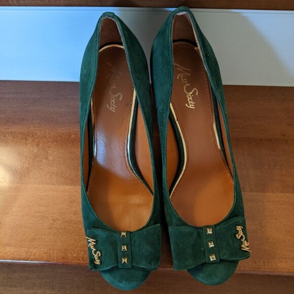 Miss Sixty green suede heels size 39 - Picture 5 of 9